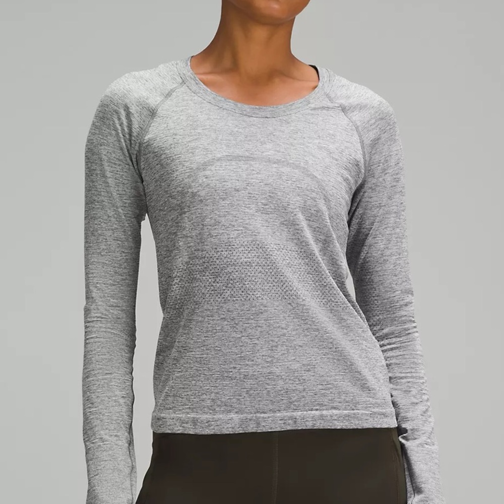 Lululemon swiftly tech Gray Long Sleeve Women's Top